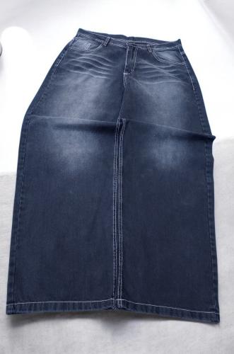 Baggy Recto Negro Focalizado con Bigotes - Miniatura 3