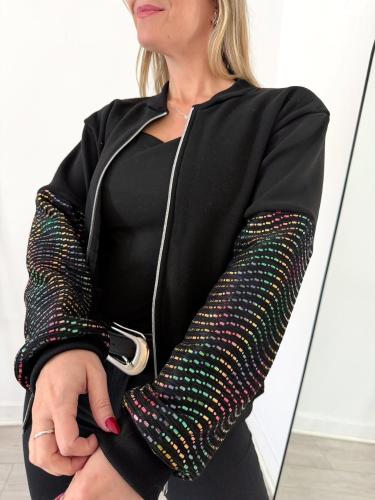 Campera Plush C/ Lentejuela - Miniatura 2