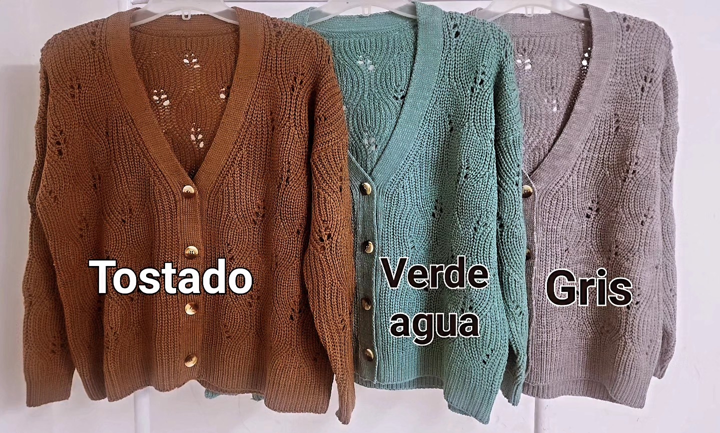 Cardigan Calado de Lana Frizz - Imagen 2