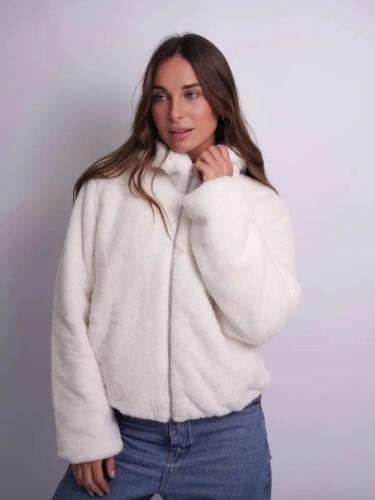 Campera Puffer Piel de Conejo - Miniatura 2