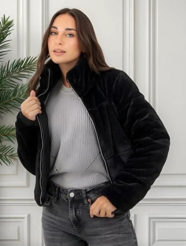Campera Puffer Piel de Conejo - Miniatura 3
