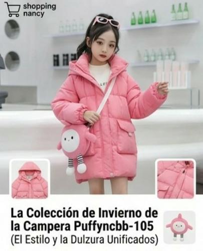 Campera de Niñas con Piel