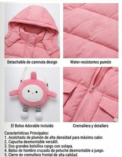 Campera de Niñas con Piel - Miniatura 3