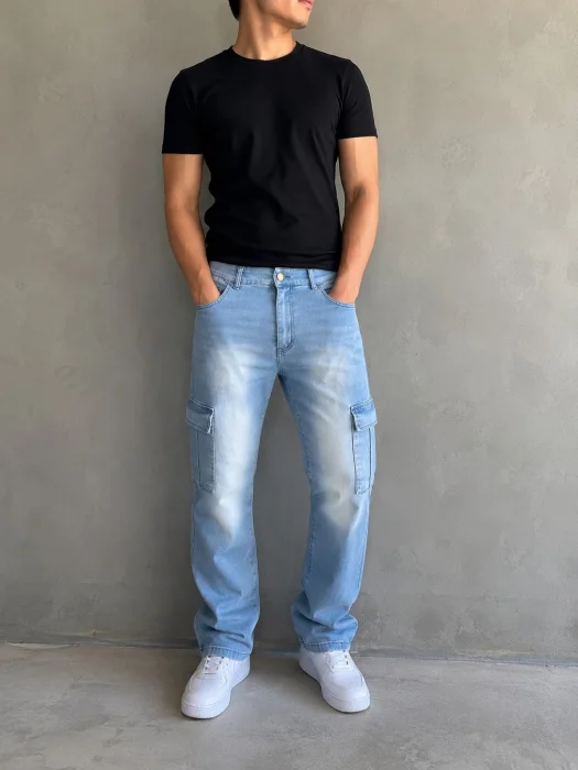 Pantalon Jean Cargo