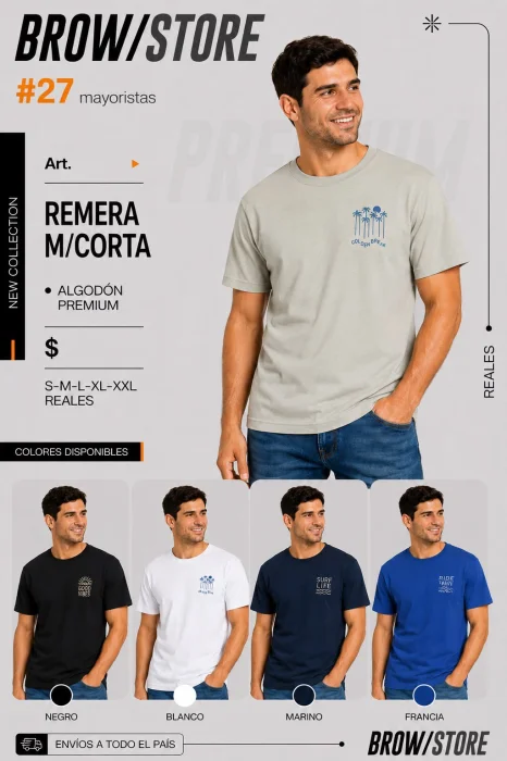 Remera Jersey Peinado Premium