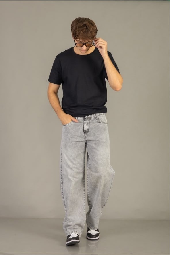 Baggy Hombre Gris Localizado - Imagen 3