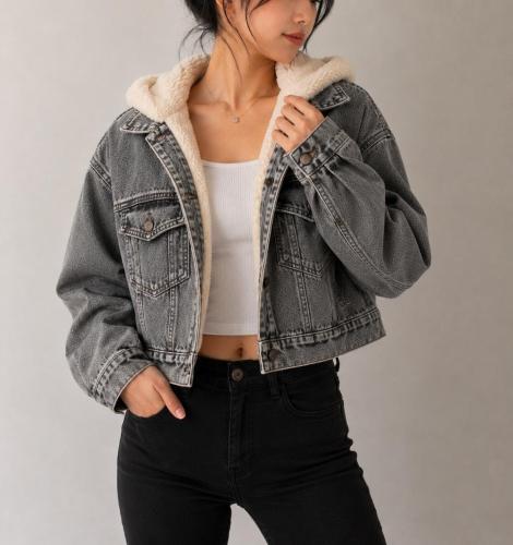 Campera Jean con Corderito