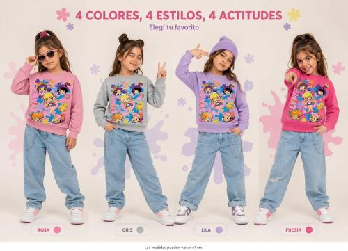 "lina" Buzos Cuello Redondo de Friza