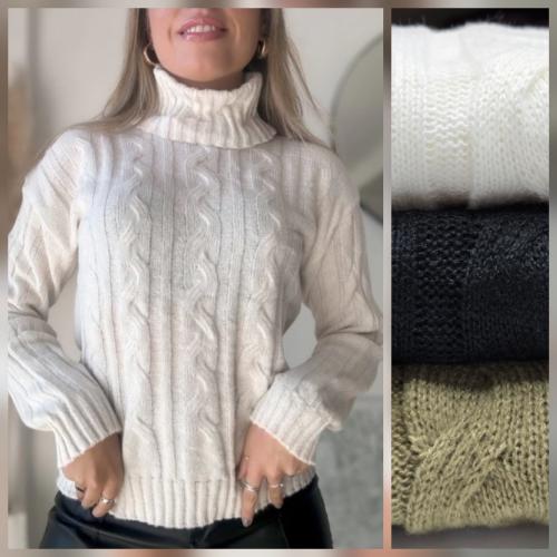 Sweater Polera Friz  (sofia)