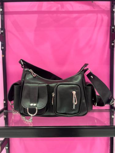 Cartera Mini Bag Cargo Bolsillos Baguette - Miniatura 2