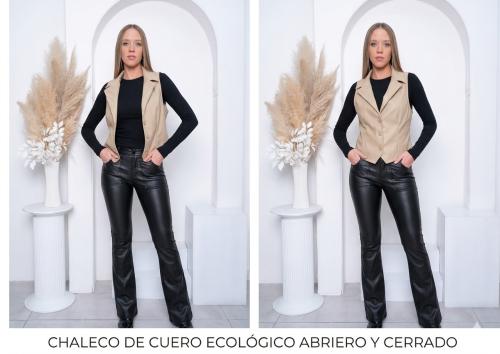 Chaleco Eco Cuero Elastizado