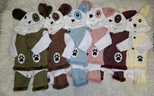 Conjunto Chaleco  Bebes 3p - Miniatura 3