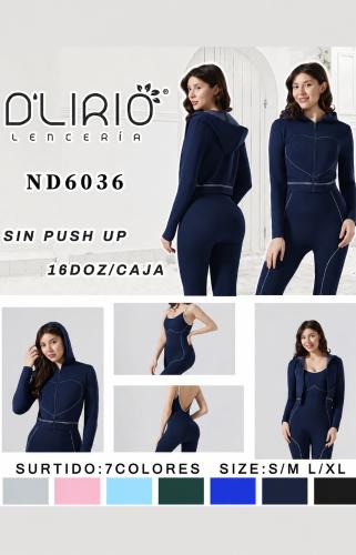 Conjunto Nd6036 de 2 Piezas que Incluye un Catsuit y Campera.