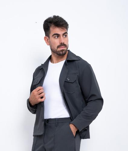 Camisaco Sastrero de Invierno  (gris Topo)