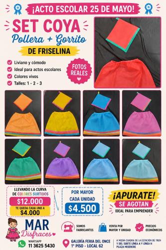 Set Coya Gorrito +pollera - Miniatura 2