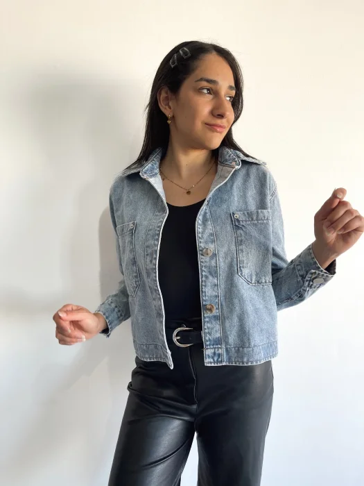 Chaqueta Celeste Nevado