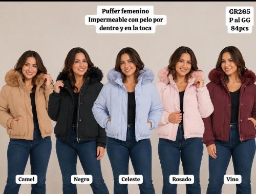 Puffer Impermeable Importada con Peluche Dentro - Miniatura 2