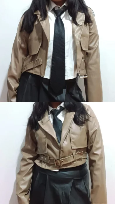 Chaqueta Trench Crop