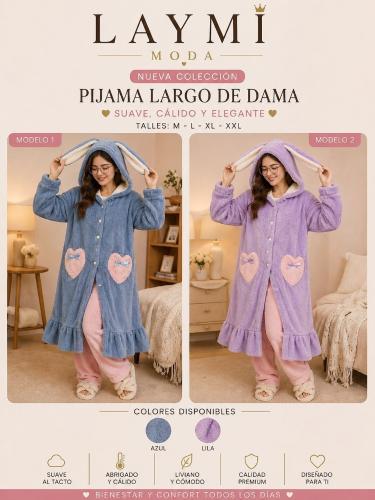 Conjunto de Pijamas Super Abrigado Importado