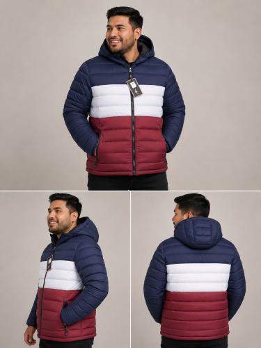 Campera Hombre Importada con Piel 3colores - Miniatura 2