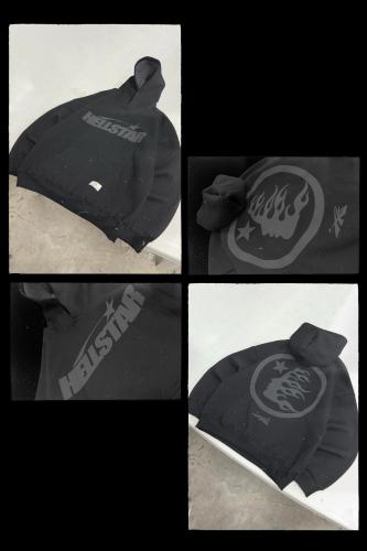 Hoodie Oversize Frisado Hellstar Negro - Miniatura 3