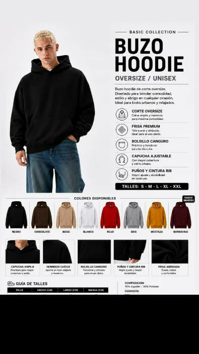 Buzos Oversize Frisados