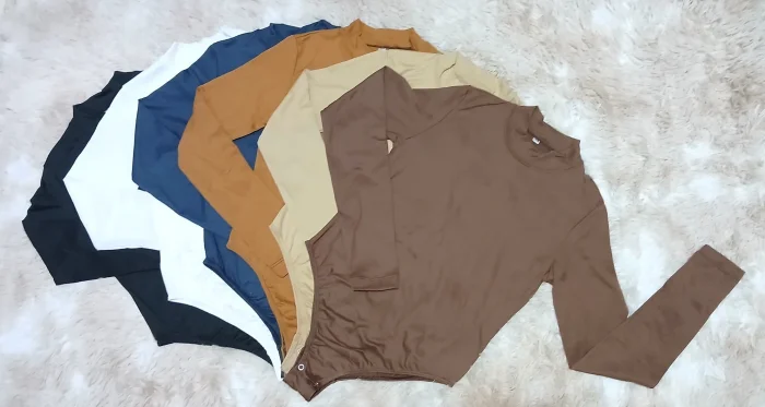 Body Manga Larga, 1/2 Cuello.modal Soft.