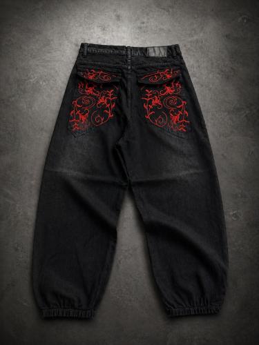 Tinogasta  Baggy Von Bolsillos Bordados