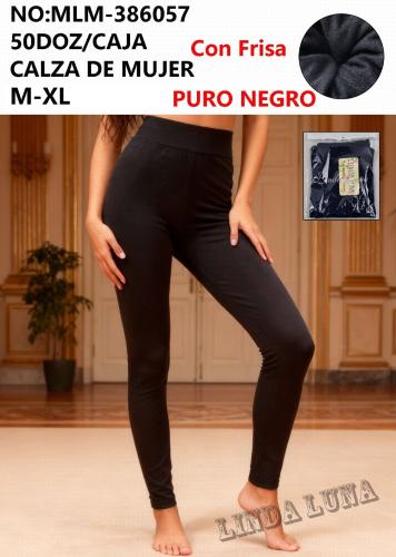 Calza de Mujer con Friza Solo Negro