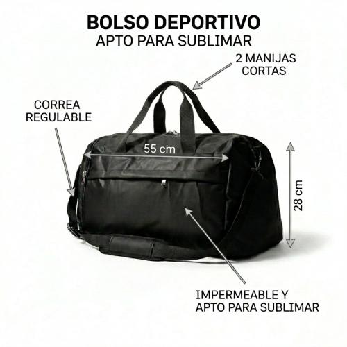 Bolso Deportivo Liso P/ Sublimar