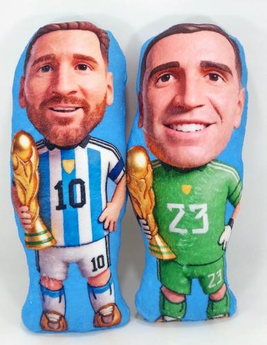 Peluche Piel Messi  ,dibu Copa Mundial  50cm - Miniatura 2