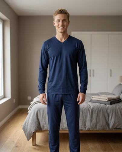 Pijama  de Hombre Algodon Jersey Lisos