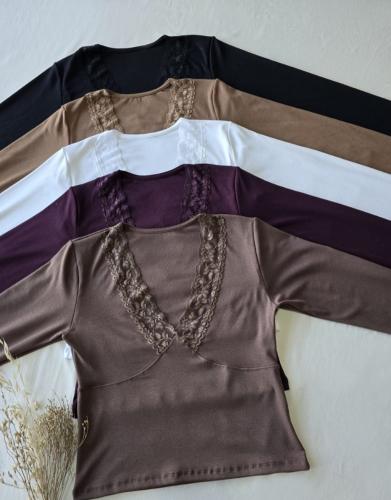 Blusa con Encaje - Miniatura 4