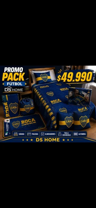 Pack Futbolero 5 Piezas Boca o River