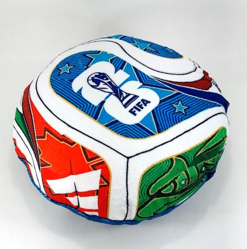 Almohadón Pelota Polar Soft 40x40cm  Funda Desmontable mas Relleno Mundial - Miniatura 3