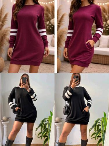 Vestido Lanilla Combinada