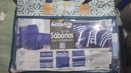 Sabana Goldsun 2 en 1 Juego Estampado y Liso - Miniatura 3