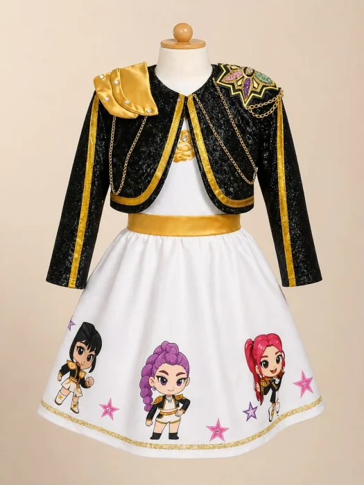 Vestido de Gala Kpop Más Chaqueta