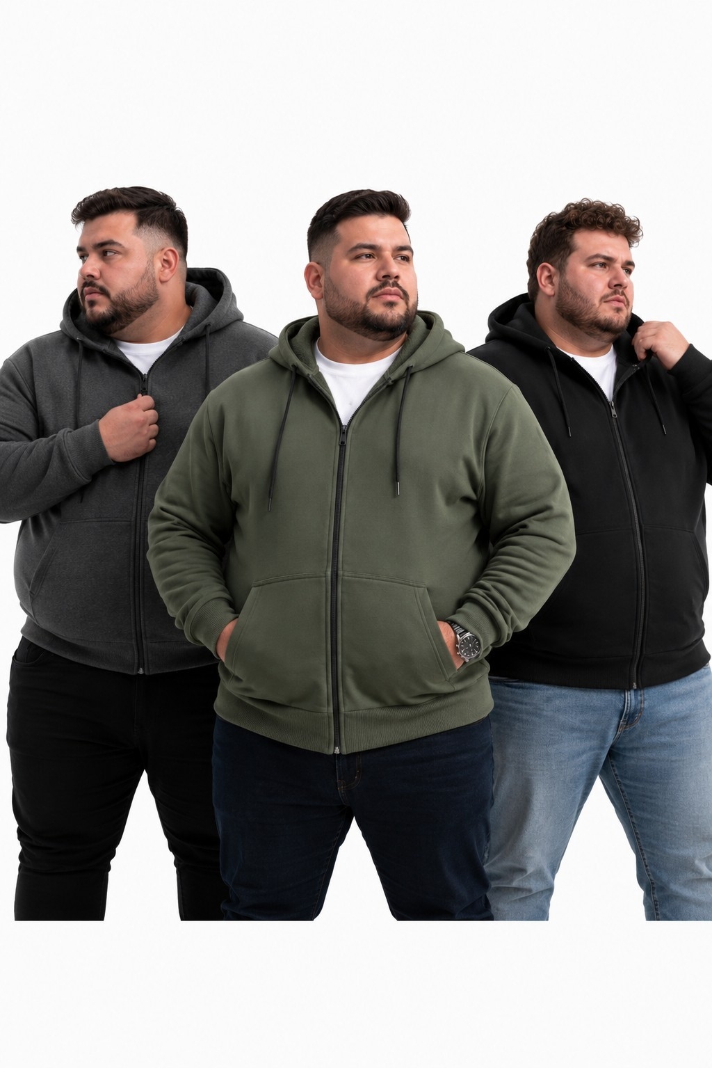 Campera Piel Talle Especial - Imagen 1