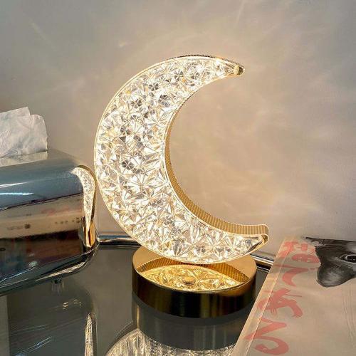Lampara Luna Luz Led Touch Decorativa Recargable - Miniatura 3
