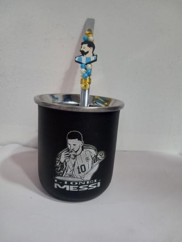 Mate + Bombilla Decorada