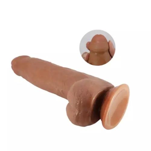 Draco Dildo Realístico con Ventosa y Piel Pellizcable Compatible con Arnés - Miniatura 3