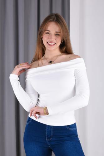 Camiseta Cuello Bote  Darlon Liso - Miniatura 2