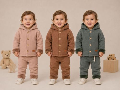 Conjunto Plush Darlon con Corderito Baby Wear T.(2 al 5)(hasta los 3 Años Aprox)