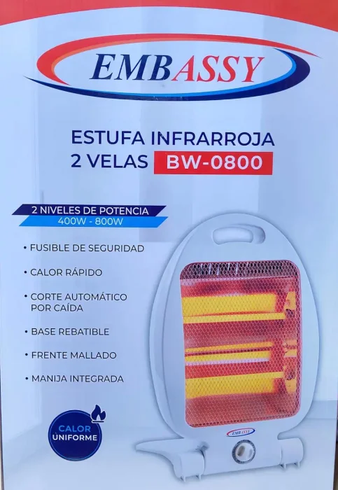 Estufa Infrarroja 2 Velas