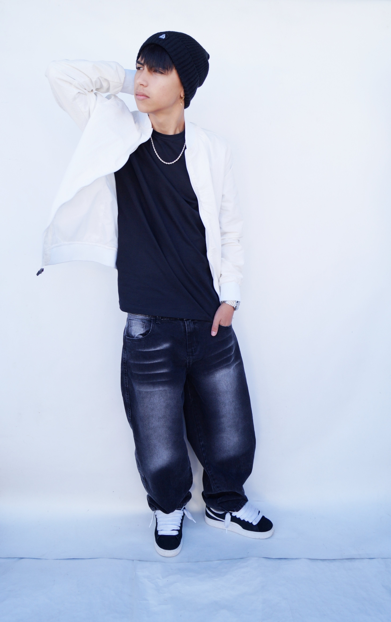 Baggy Negro Localizado Juvenil - Imagen 2