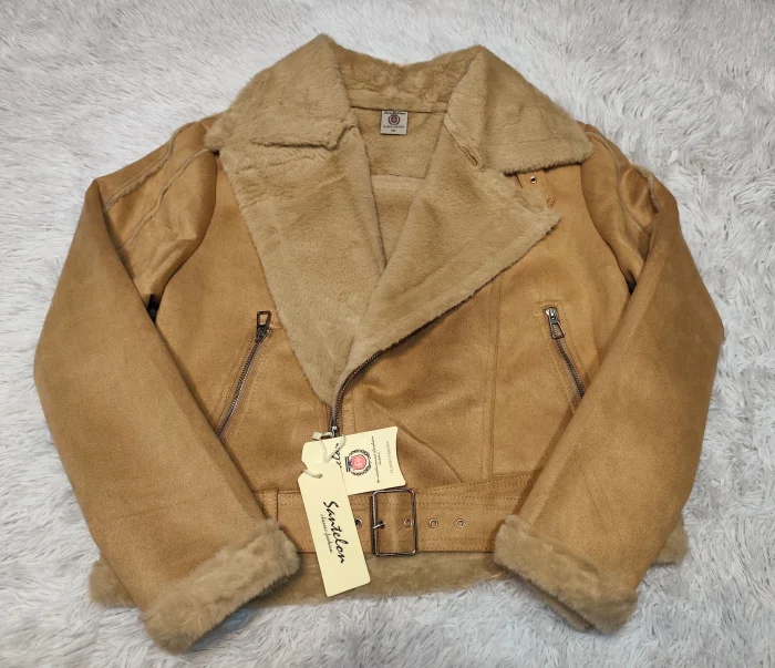 Gamulan Gamuzado C/piel Camel 2xl
