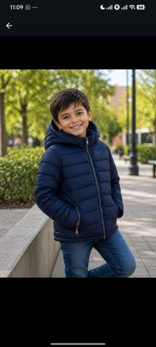 Campera de Niño con Piel