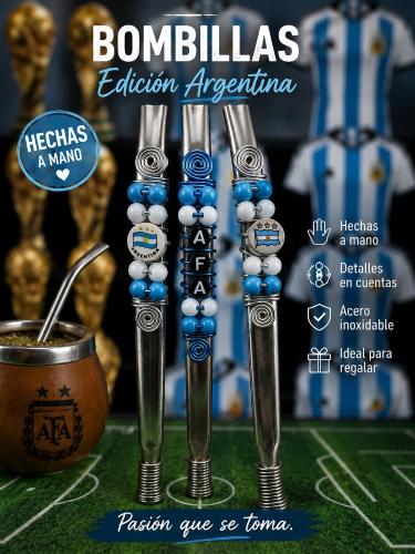 Bombillas Artesanales Edición Argentina