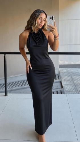 Vestido Largo Tachas